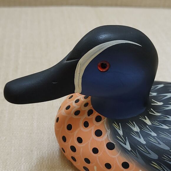 Vintage Handmade Wood Duck Decoy Signed by Andy Andersen - Picture 6 of 10